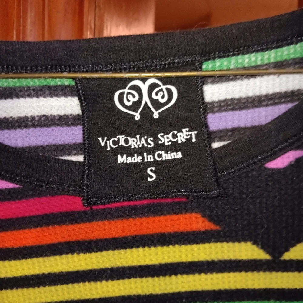 VS Rare htf Rainbow Striped Long Sleeve Tee - Picture 2 of 4